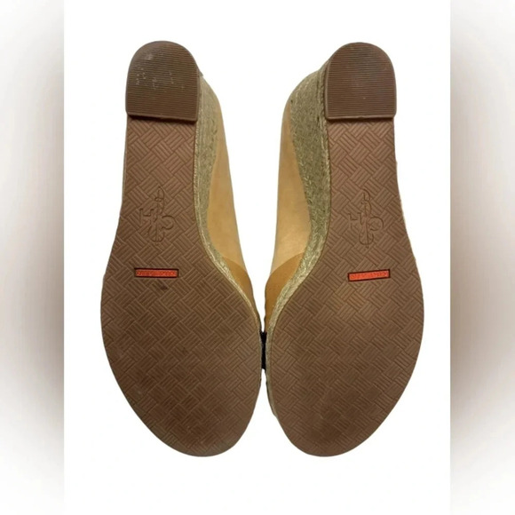 Cole Haan Nike Collaboration Tan Leather Espadrilles Open Toe Shoes Size 6.5B - Picture 7 of 8